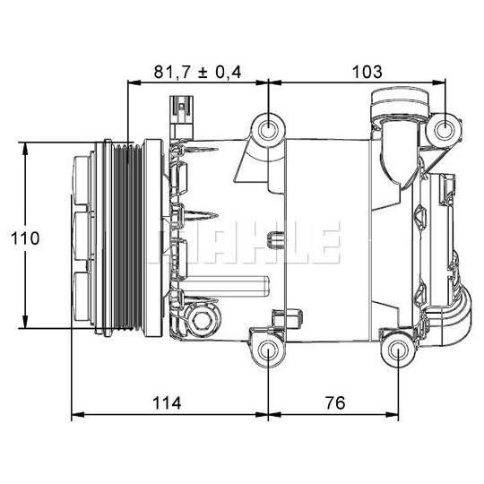 ACP 866 000P - Compressor, air conditioning 