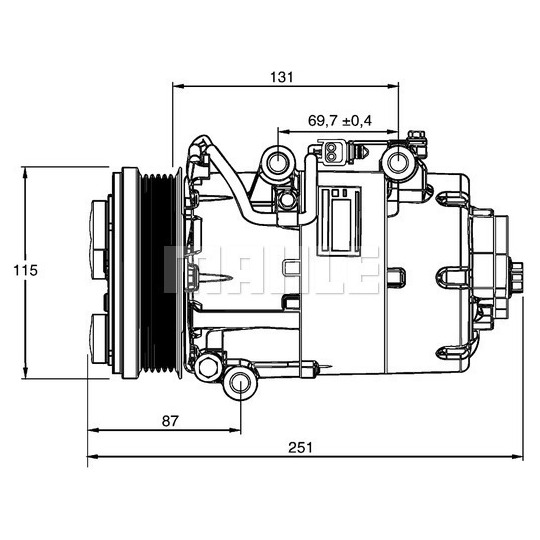 ACP 868 000P - Kompressori, ilmastointilaite 