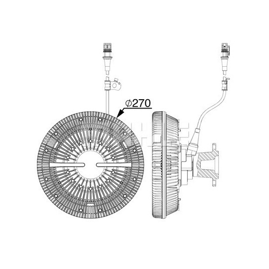 CFC 104 000P - Sidur, radiaatoriventilaator 