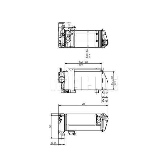 CLC 146 000P - Oljekylare, retarder 