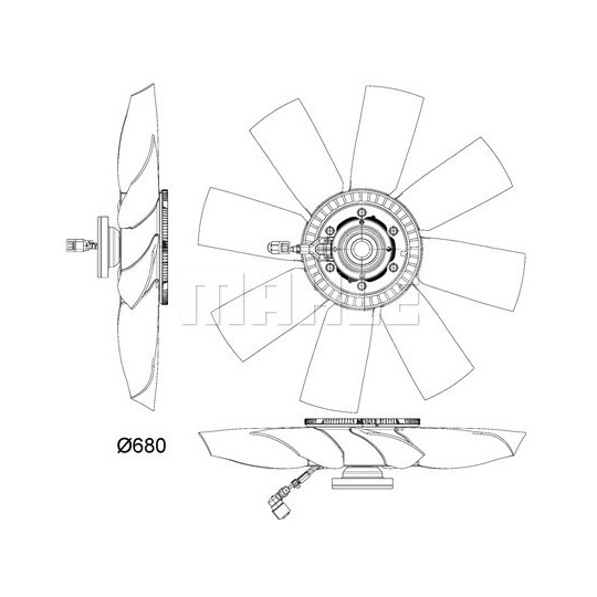 CFF 477 000P - Fan, radiator 