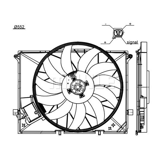 CFF 172 000S - Ventilaator,mootorijahutus 