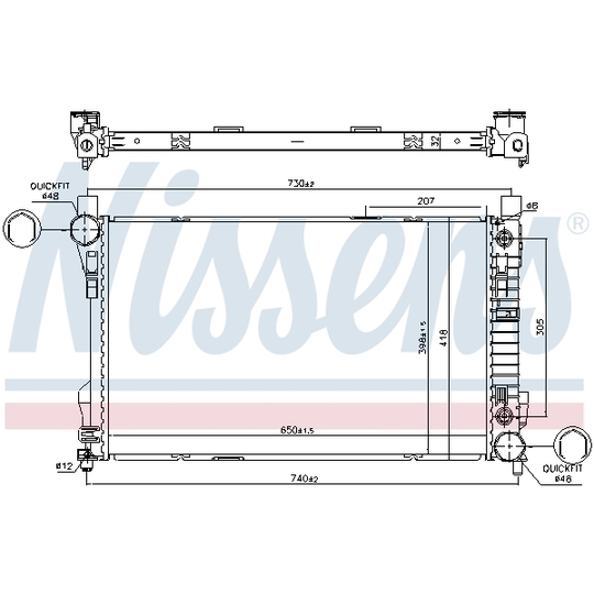 606015 - Radiator, engine cooling 