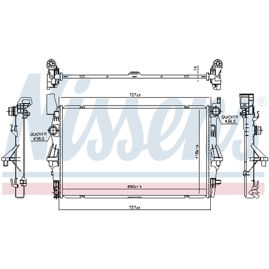 606022 - Radiator, engine cooling 