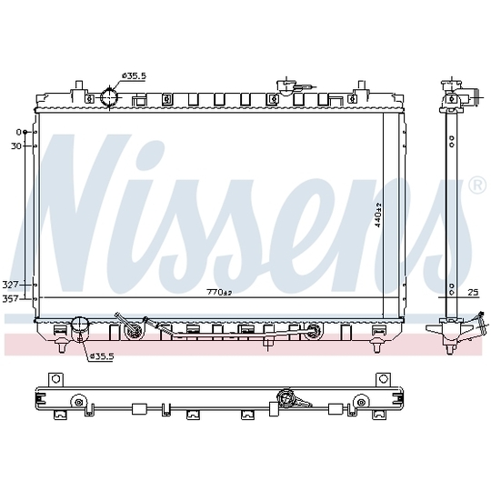 606105 - Radiator, engine cooling 