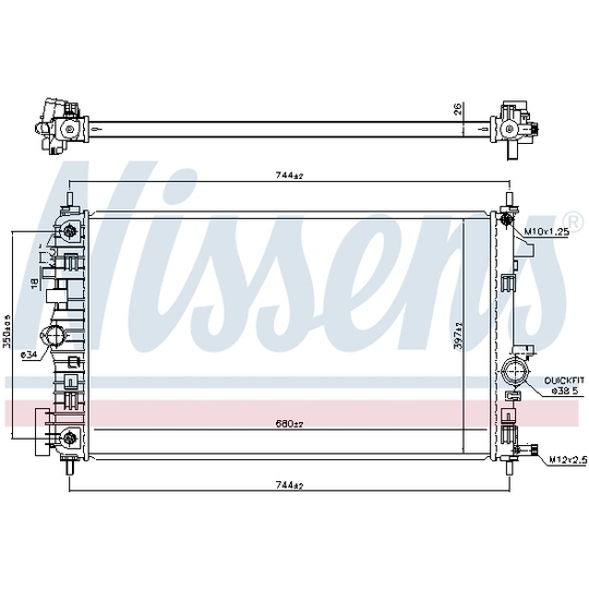 606049 - Radiator, engine cooling 