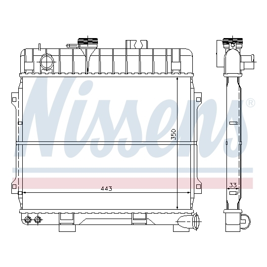 60674 - Radiator, engine cooling 