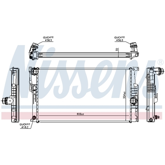 60815 - Radiator, engine cooling 