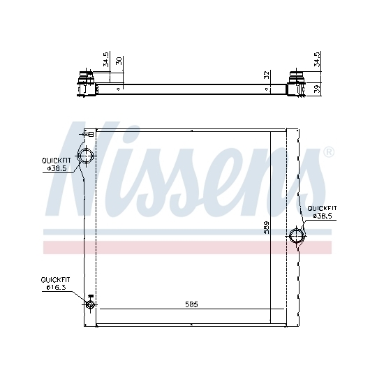 60825 - Radiator, engine cooling 