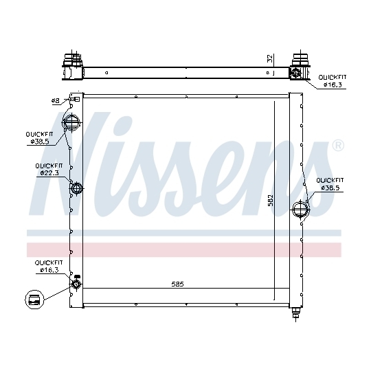 60827 - Radiator, engine cooling 