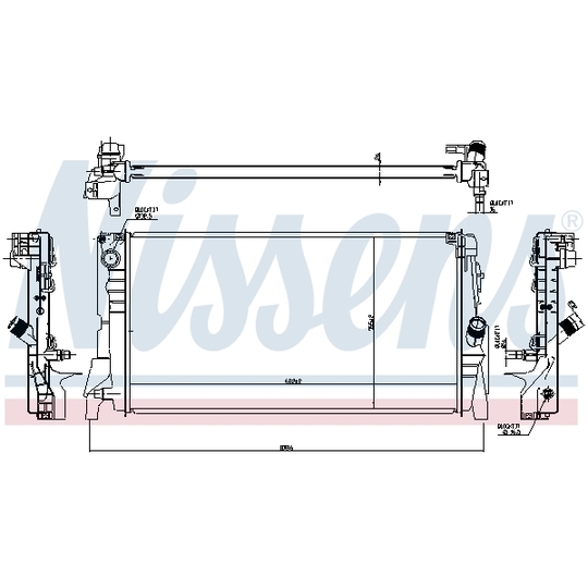 60863 - Radiator, engine cooling 