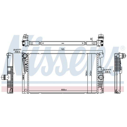 60839 - Radiaator, mootorijahutus 