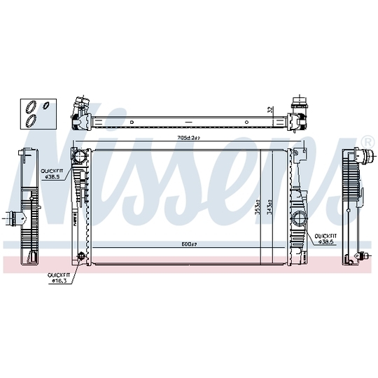 60842 - Radiator, engine cooling 