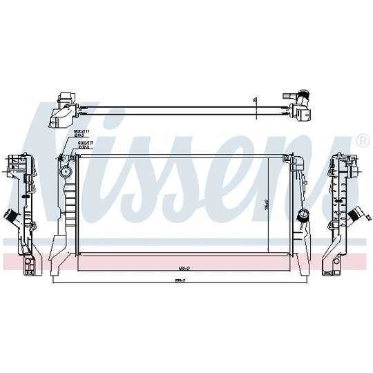 60861 - Radiator, engine cooling 