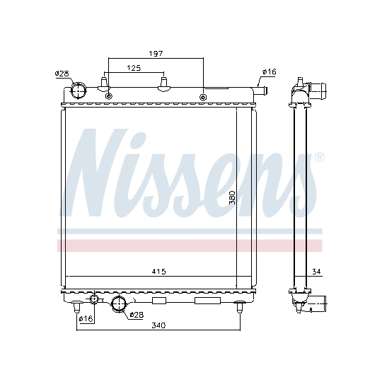 61279 - Radiaator, mootorijahutus 