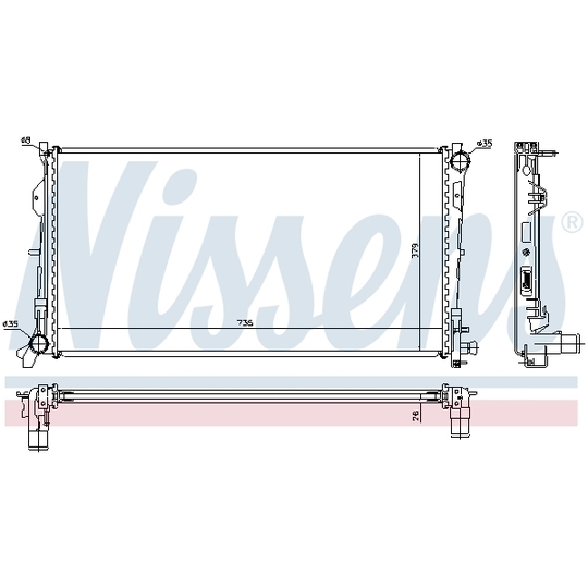 61018A - Radiator, engine cooling 