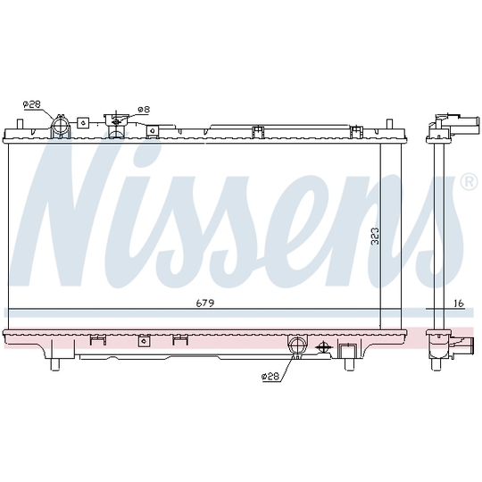 62383A - Radiator, engine cooling 