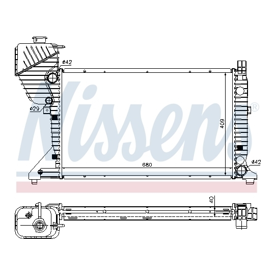 62519A - Radiator, engine cooling 