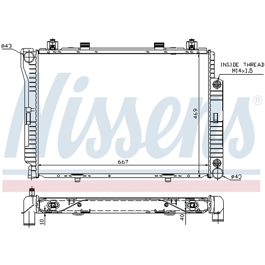 62714A - Radiator, engine cooling 