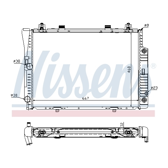 62746A - Radiator, engine cooling 