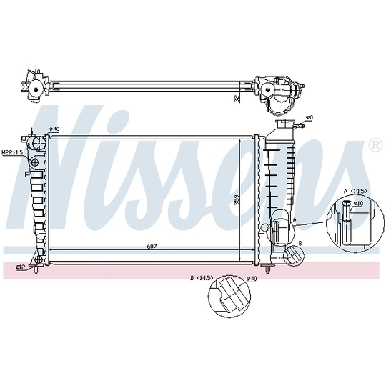 63574A - Radiator, engine cooling 