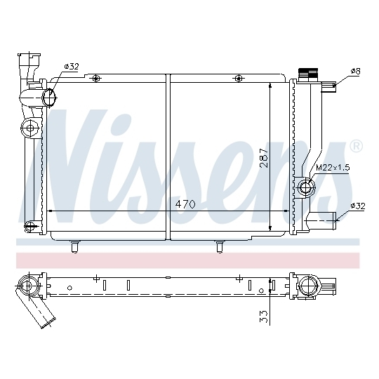 63425 - Radiator, engine cooling 