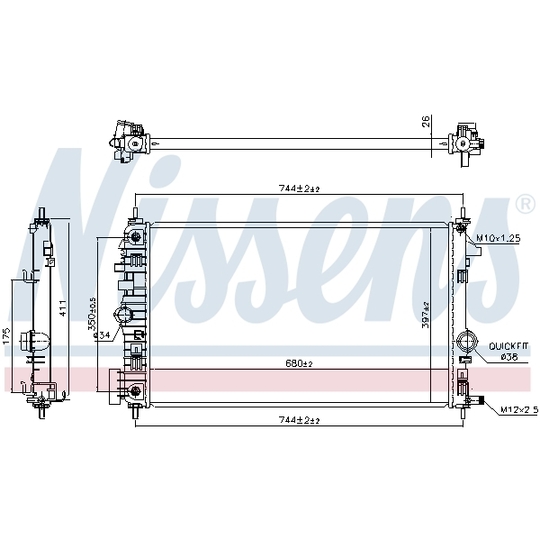 630769 - Radiaator, mootorijahutus 