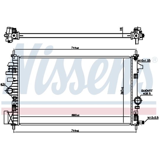 630773 - Radiator, engine cooling 