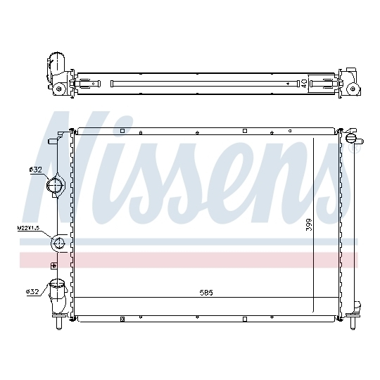 63977A - Radiator, engine cooling 