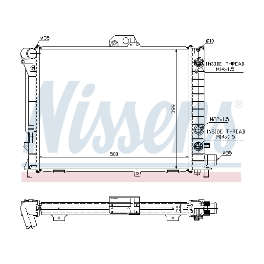 64033A - Radiator, engine cooling 