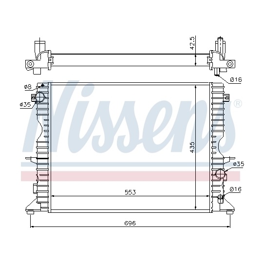 64311A - Radiator, engine cooling 