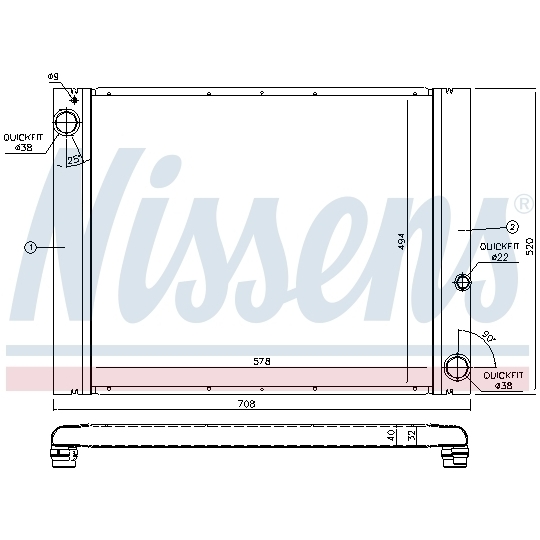 64325 - Radiator, engine cooling 