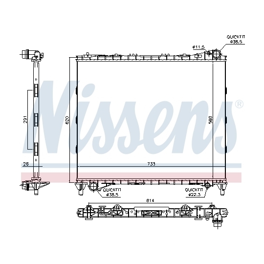 64331 - Radiaator, mootorijahutus 