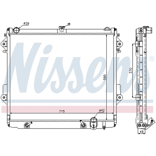 646827 - Radiator, engine cooling 