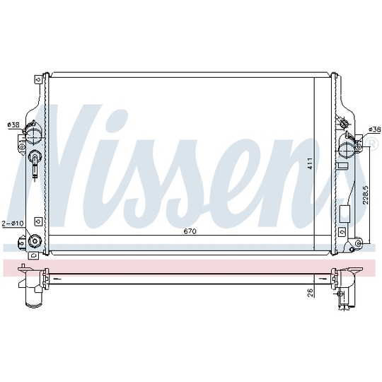 646865 - Radiator, engine cooling 