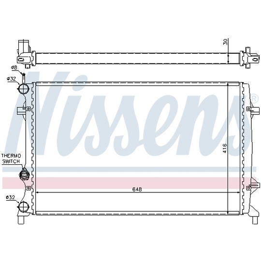 65296 - Radiator, engine cooling 