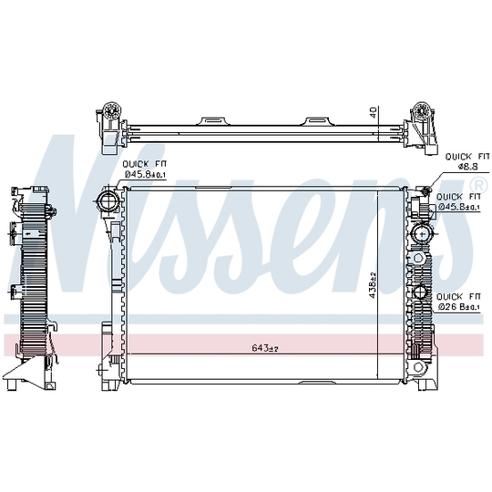 67163 - Radiator, engine cooling 