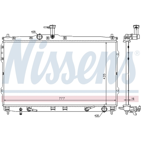 67474 - Radiator, engine cooling 