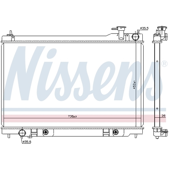 68119 - Radiator, engine cooling 