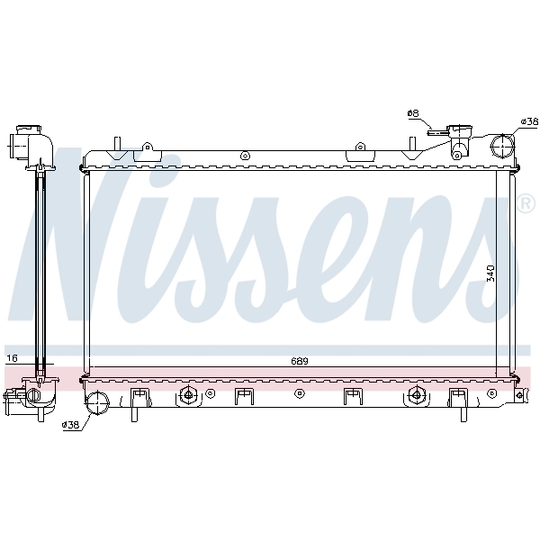 67705A - Radiator, engine cooling 