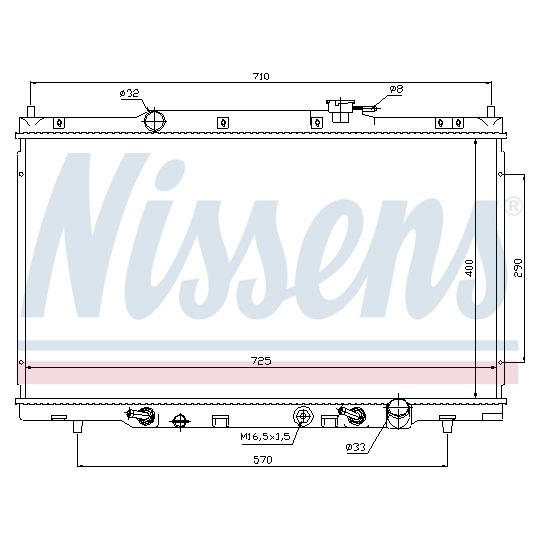 68106 - Radiator, engine cooling 