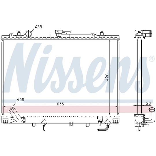 68154 - Radiator, engine cooling 