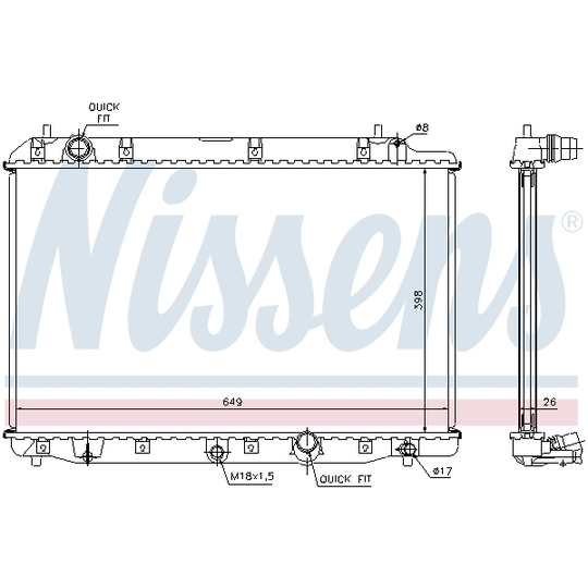 68602A - Radiator, engine cooling 