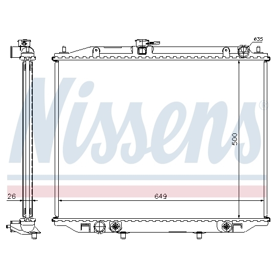 68709A - Radiator, engine cooling 