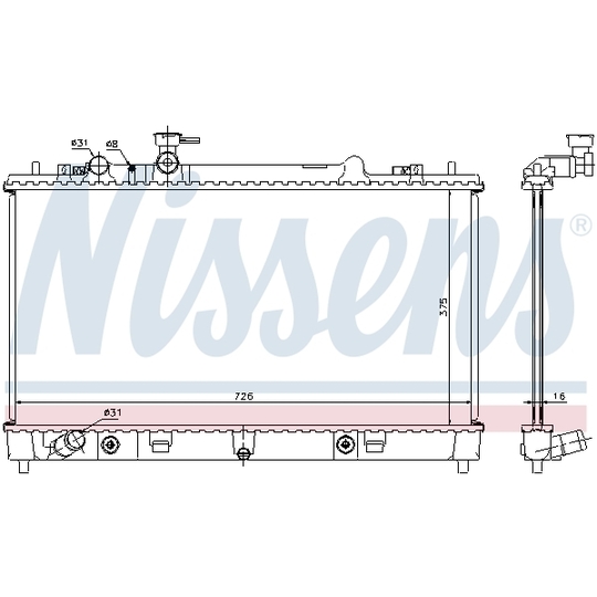 68508 - Radiaator, mootorijahutus 