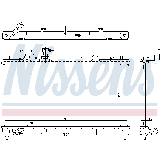 68507 - Radiator, engine cooling 