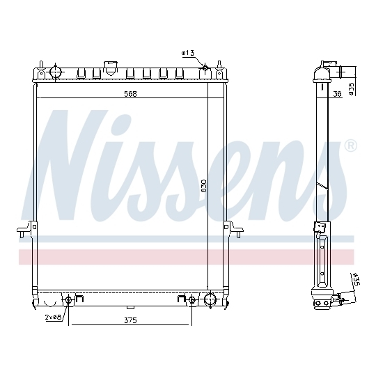 68738 - Radiator, engine cooling 