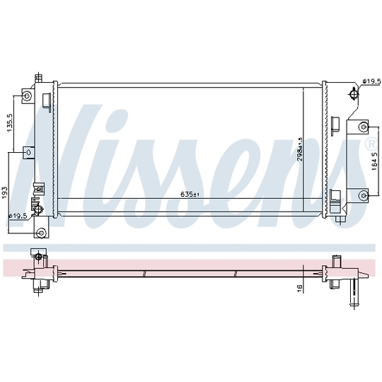 68773 - Radiator, engine cooling 