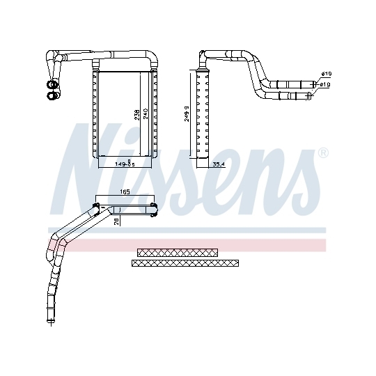 707182 - Heat Exchanger, interior heating 