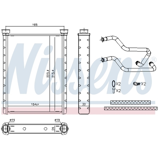 707178 - Heat Exchanger, interior heating 